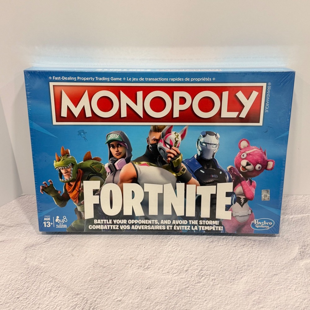 Monopoly Fortnite Edition Board Game Hasbro Gaming Ages 13+ New Sealed